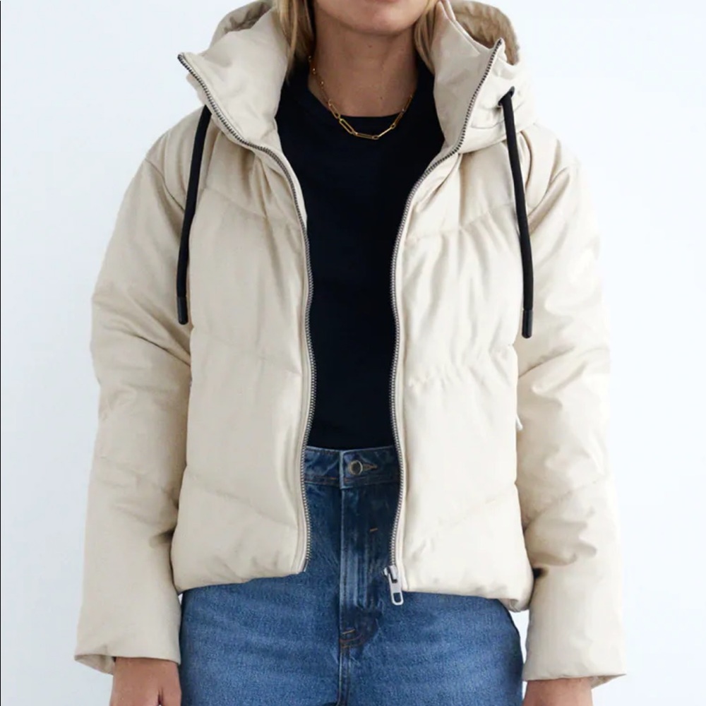 Zara faux leather jacket